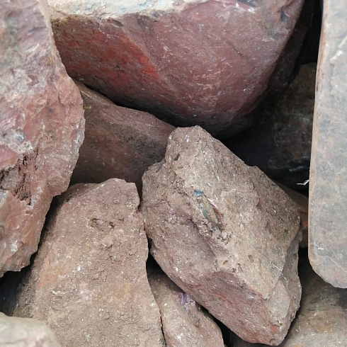 фото Яшма красная  (фр. 70-100 мм)  купить в Иваново в интернет-портале КАМЕНЬ КЛУБ